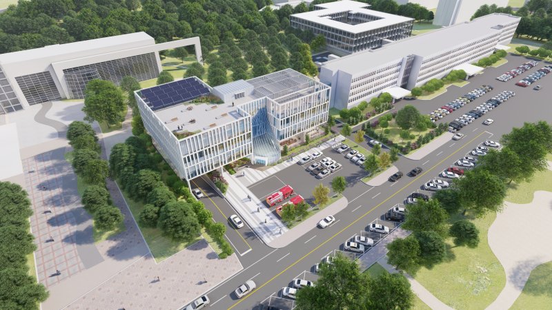 [창원=뉴시스] 2026년 착공되고 2029년 개청을 목표로 추진할 계획인 경상남도 통합재난관리센터 조감도. (사진=경남도 제공) 2025.06.24. photo@newsis.com