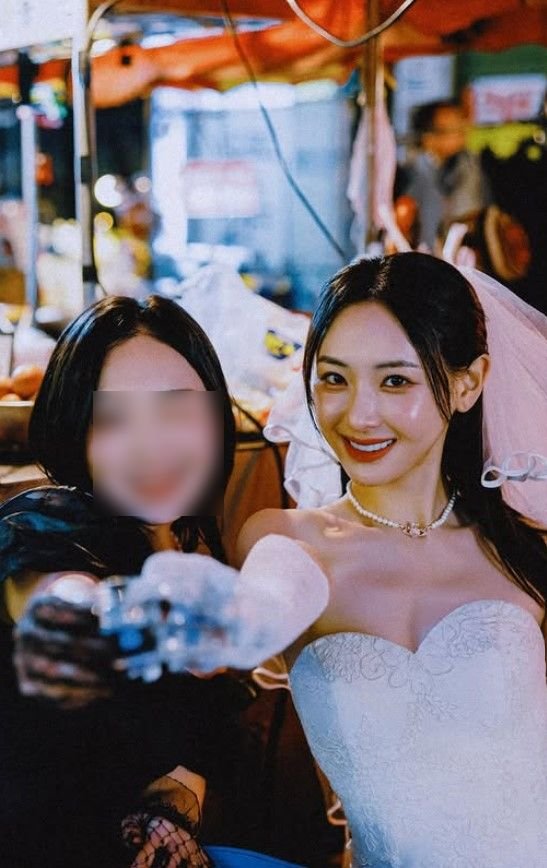 '배성재 아내' 김다영, 웨딩드레스 입고 포장마차…무슨 일?