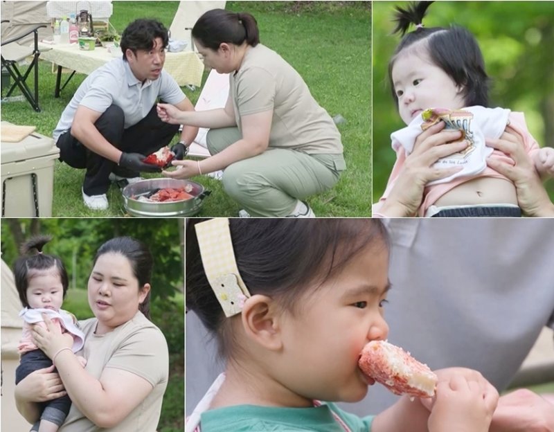 '슈돌' 박인비, 남편 쥐락펴락…캠핑 요리도 원격으로