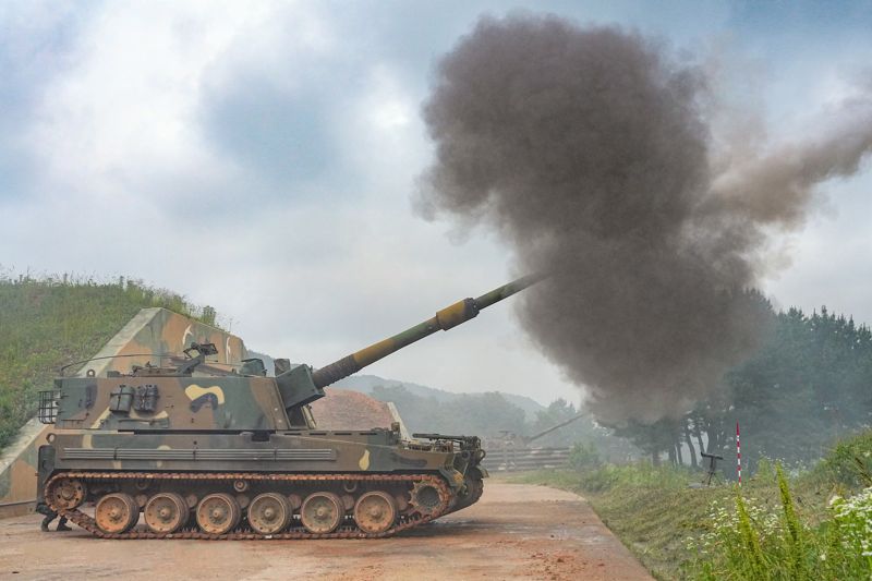 해병대 서방사 "해상사격훈련, K9 동원해 200여발 발사"