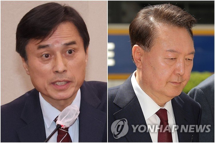 윤석열 전 대통령(왼쪽)과 조은석 특별검사. 사진=연합메이저 바카라사이트 홈런