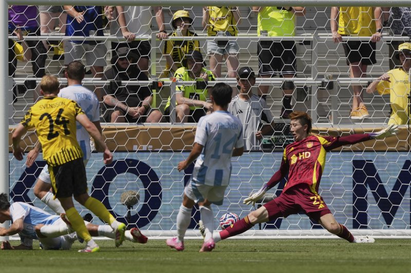 [신시내티=AP/뉴시스] 2025 국제축구연맹(FIFA) 클럽월드컵에 참가한 프로축구 K리그1 울산 HD의 조현우. 2025.06.25.