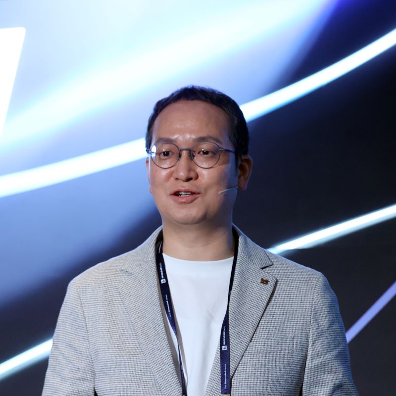 파이낸셜뉴스와 과학기술정보통신부 주최로 26일 서울 여의도 콘래드호텔에서 열린 제16회 퓨처ICT포럼에서 전승록 KT 전략·사업컨설팅부문 GTM 본부장이 강연을 하고 있다. 사진=서동일 기자