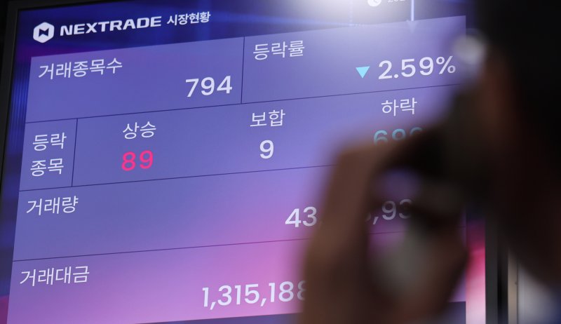 서울 여의도 넥스트레이드 시장현황./뉴스1 ⓒ News1 박지혜 기자