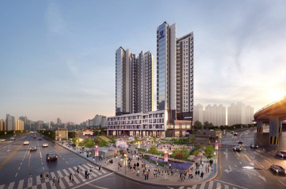 반도건설, '경희궁 유보라 파크몰' 투시도