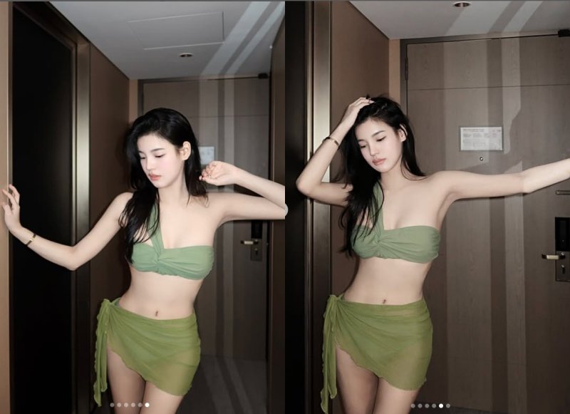 '유병재♥' 안유정, 호텔서 과감 비키니…청순 글래머