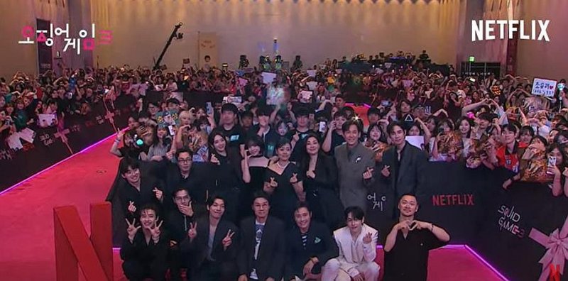 '오징어 게임' 시즌3 쇼케이스: 오징어 게임 메모리얼 (출처=연합뉴스)