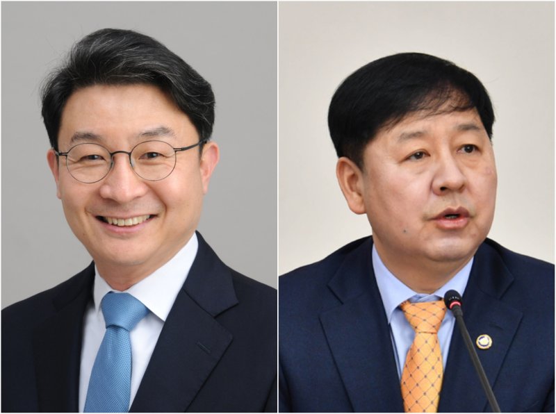 [세종=뉴시스] 이재명 정부의 첫 안전한 바카라사이트 산타카지노부총리 겸 기획재정부 안전한 바카라사이트 산타카지노 후보자로 거론되는 이억원 전 기재부 1차관(왼쪽), 구윤철 전 국무조정실장(오른쪽).