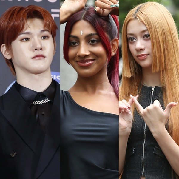 (왼쪽부터) 저스트비 배인, 캣츠아이 라라, 메간/뉴스1 DB