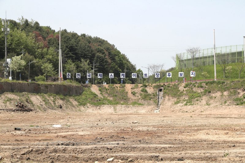 강원 춘천시가 해피카지노트장 유치를 위해 선택한 송암동 일대 부지.(춘천시 제공, 재판매 및 DB금지)