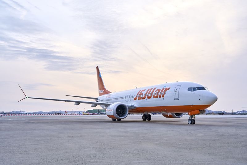 제주항공이 지난 28일 다섯 번째로 도입한 B737-8 카지노리뷰. 제주항공 제공