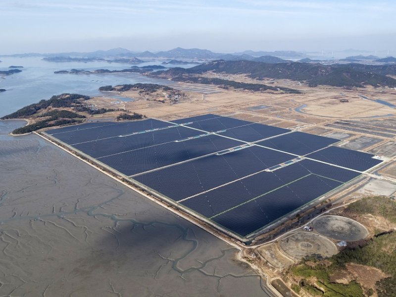 신안 안좌면 태양광발전소 (신안군 제공)/뉴스1 ⓒ News1 김태성 기자