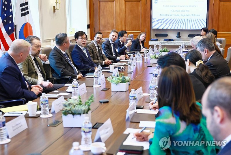 미국 상공회의소 라운드테이블 (출처=연합뉴스)