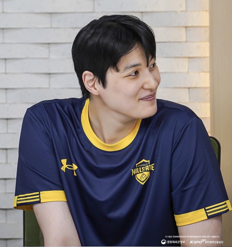 현대건설 유니폼을 입은 김희진 (출처=연합뉴스)