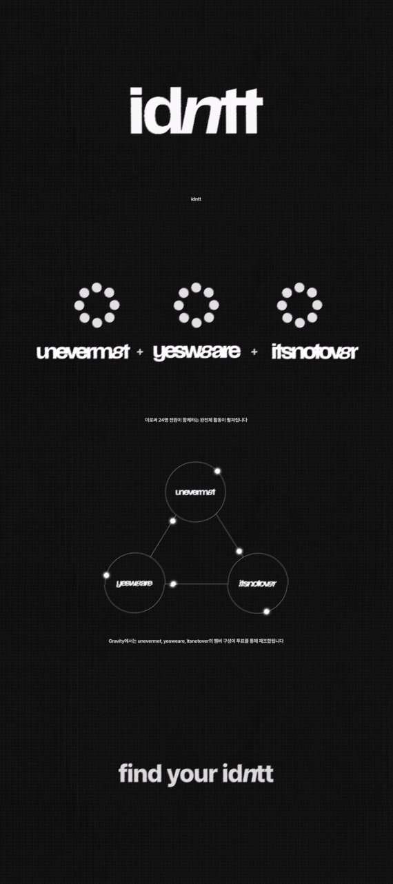 아이덴티티(idntt), '압도적 세계관'에 '설렘 증폭'