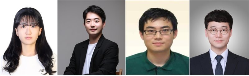 [전주=뉴시스]윤난슬 기자 = 왼쪽부터 손은진 연구원, 조형기 라이브 바카라, 권우경 박사(ETRI), 이상준 라이브 바카라. (사진=전북대 제공) photo@newsis.com