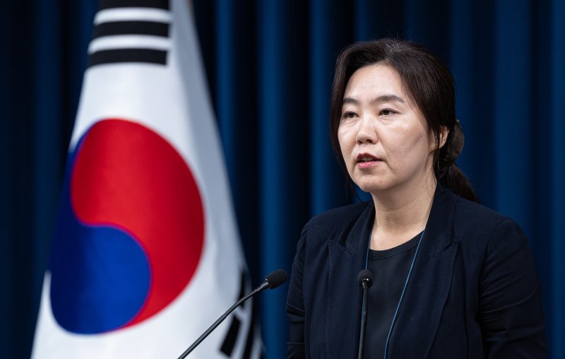 강유정 바카라 에볼루션 대변인이 1일 서울 용산 바카라 에볼루션 청사에서 국무회의 관련 브리핑을 하고 있다. 2025.7.1/뉴스1 ⓒ News1 이재명 기자