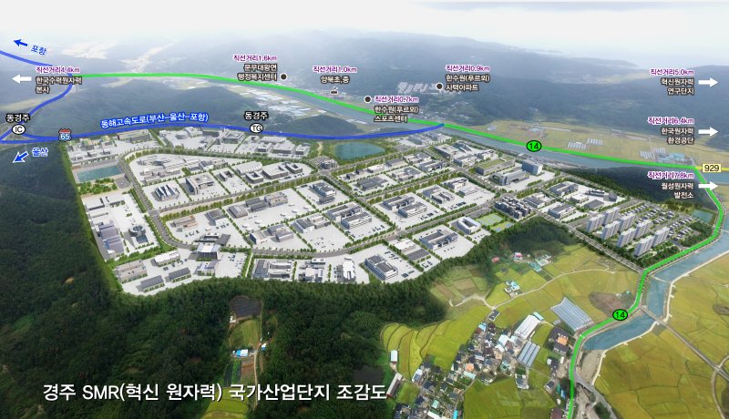 [안동=뉴시스] 경주 SMR 국가산단 조감도. (사진=경북도 제공) 2025.07.02. photo@newsis.com *재판매 및 DB 금지
