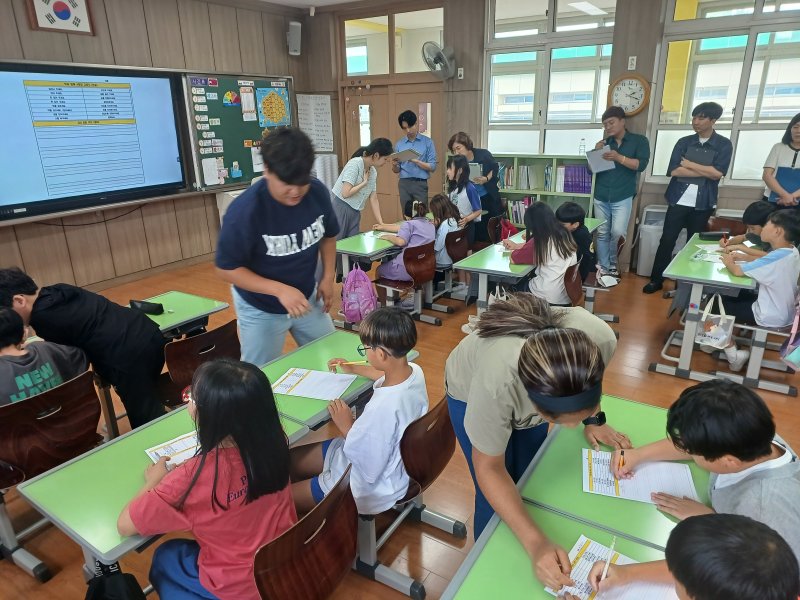 충남교육청이 시행한 혁신유투벳 평가 모습.(충남교육청 제공. 재판매 및 DB금지)/뉴스1