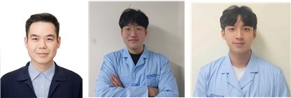 유호천 교수(왼쪽 첫 번째), 한영민 박사과정생(왼쪽 두 번째), 송재찬 석박통합과정생. (사진=한양대 제공) *재판매 및 DB 금지