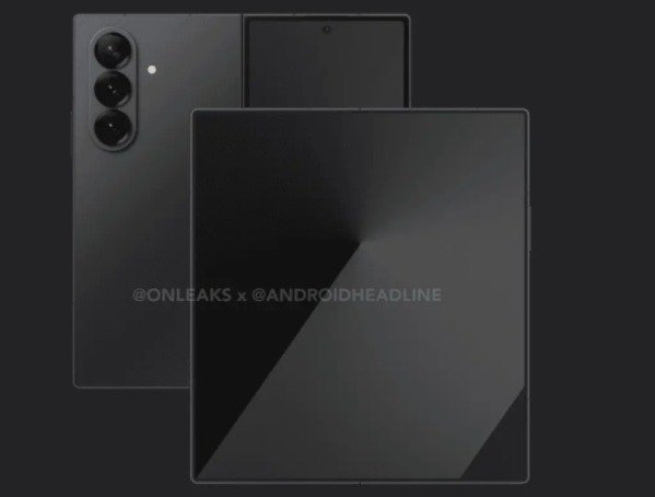 삼성전자 갤럭시Z폴드7 유출 렌더링 (온리크스·안드로이드오소리티 제공)/뉴스1