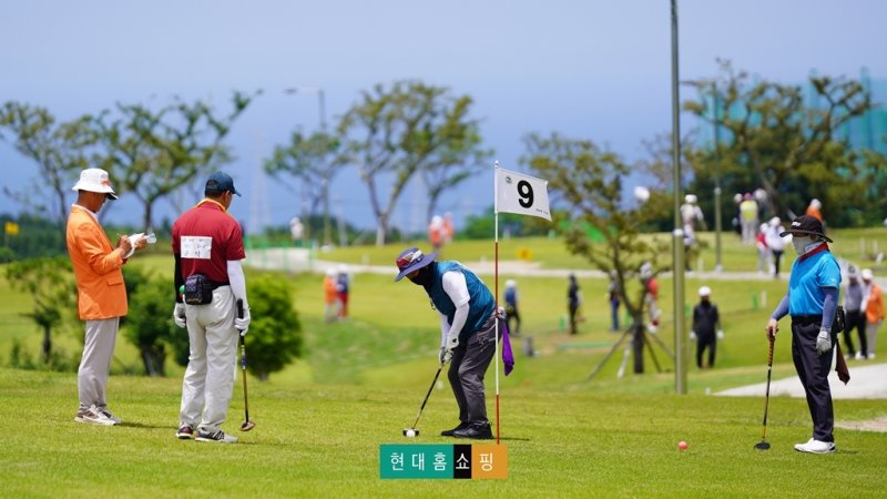 6월 14일부터 16일까지 제주도에서 개최된 '전국 파크골프대회'(현대홈쇼핑 제공).