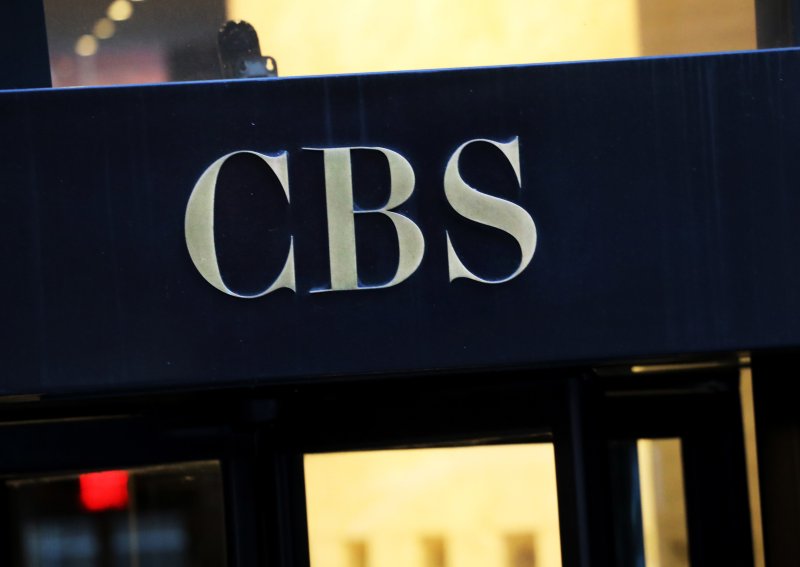 [AP/뉴시스] 파라마운트 소유 CBS의 뉴욕 본부 로고