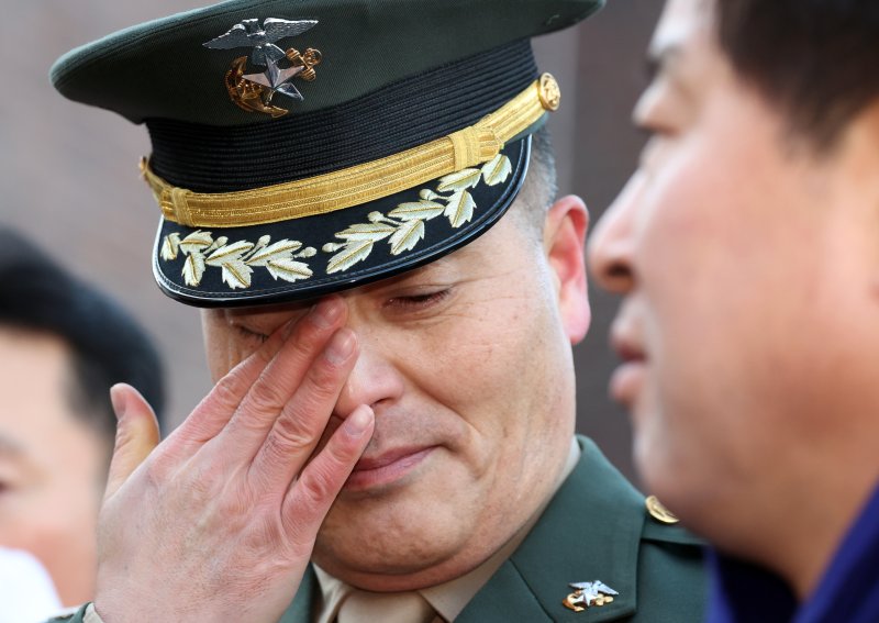라이브 바카라사이트대원 순직 사건과 관련해 항명 및 상관명예훼손 혐의로 기소된 박정훈 전 라이브 바카라사이트대 수사단장(대령). 중앙지역군사법원은 지난 1월 박 대령에게 무죄를 선고했다. 2025.1.9/뉴스1 ⓒ News1 김명섭 기자