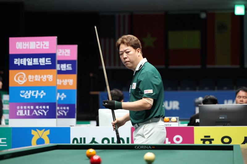 PBA 2차투어 하나카드 챔피언십 64강에 오른 강동궁(PBA 제공)
