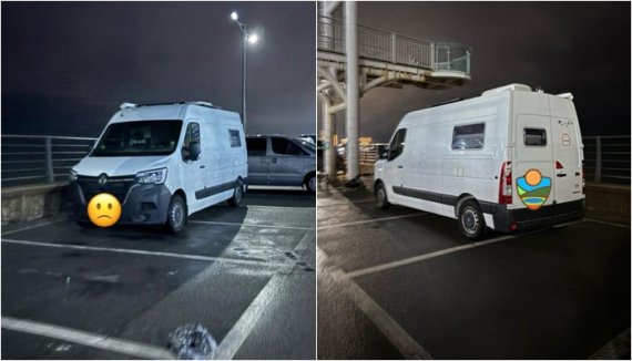 "지킬 건 지켜라..." 해안가 주차장 3칸 차지한 캠핑카 '눈살'
