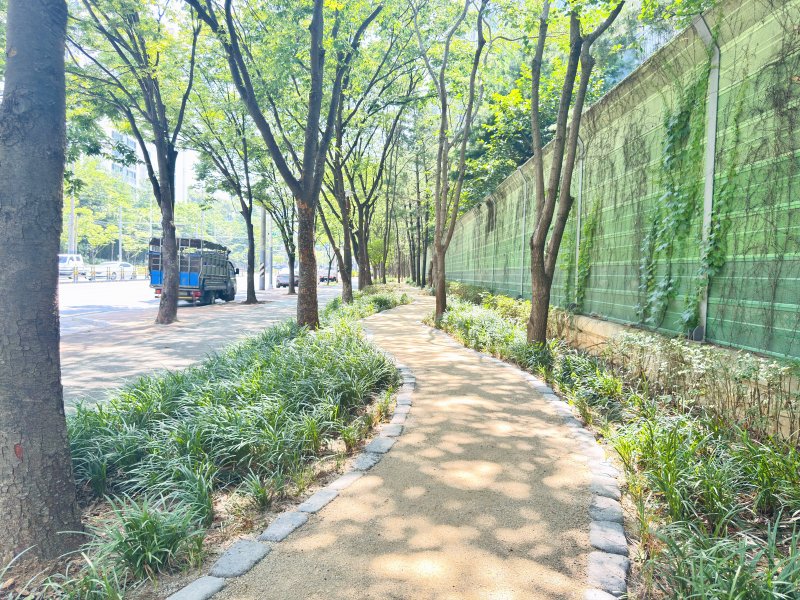 대구 달성군 화원읍 명곡리에 조성된 맨발걷기 산책로.(대구 달성군 제공.재판매 및 DB금지)