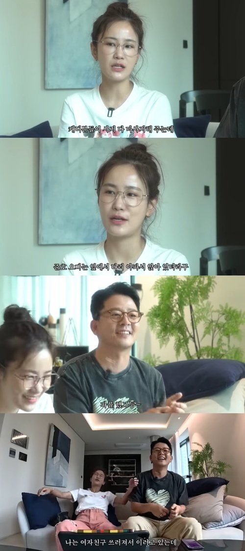 김지민 "골프장서 쓰러졌는데, 김준호만 앉아 있어" 폭로