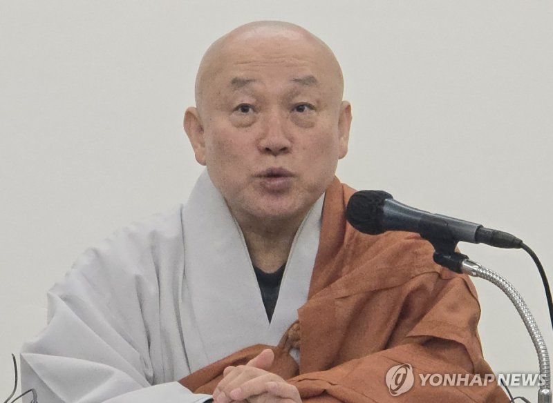 대한불교조계종 한국불교문화사업단 단장 만당스님 (출처=연합뉴스)
