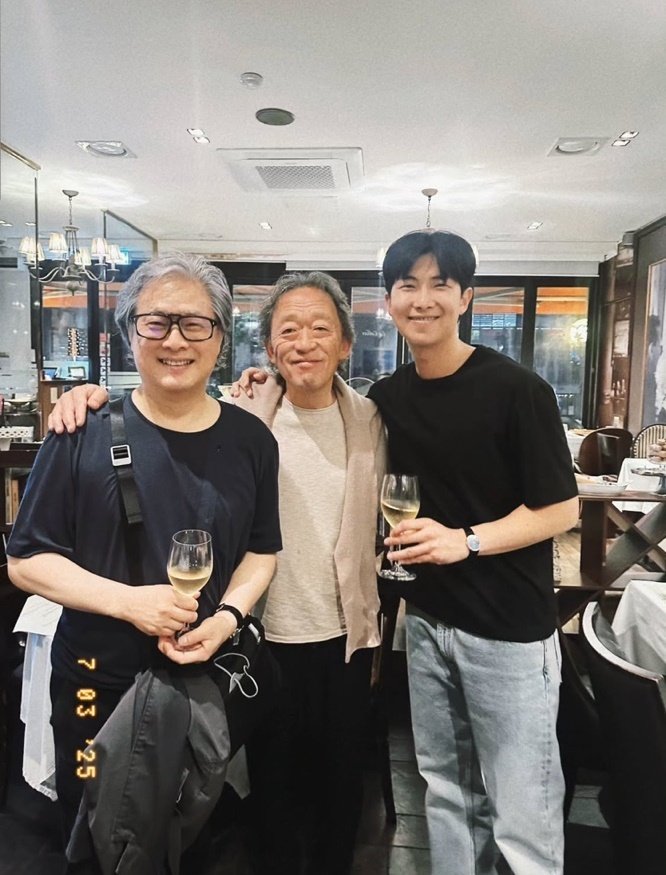 의외의 조합…BTS RM, 지휘자 정명훈·박찬욱 감독과 '친분' [N샷]