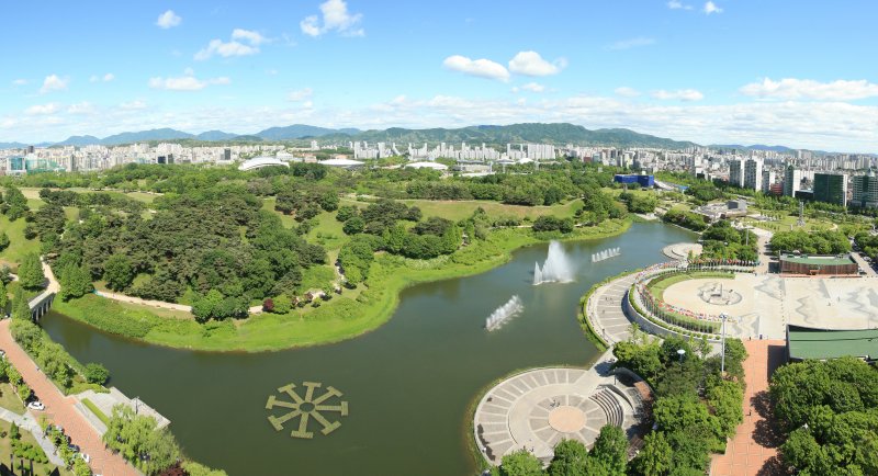 [대전=뉴시스] 올해의 모범 온라인 바카라사이트으로 선정된 서울 올림픽공원 전경.(사진=산림청 제공) *재판매 및 DB 금지