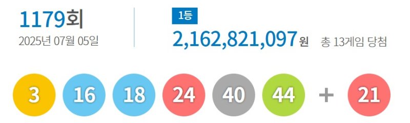 동행복권 사이트 갈무리