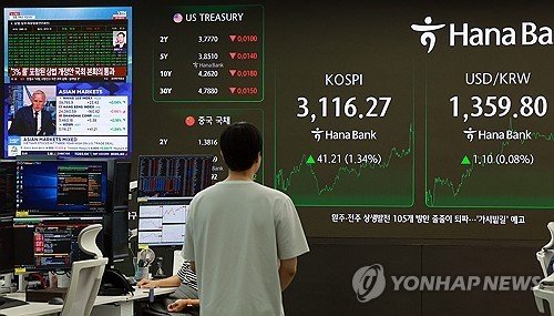 상법 개정안 통과 후 증권사 딜링룸 (출처=연합뉴스)