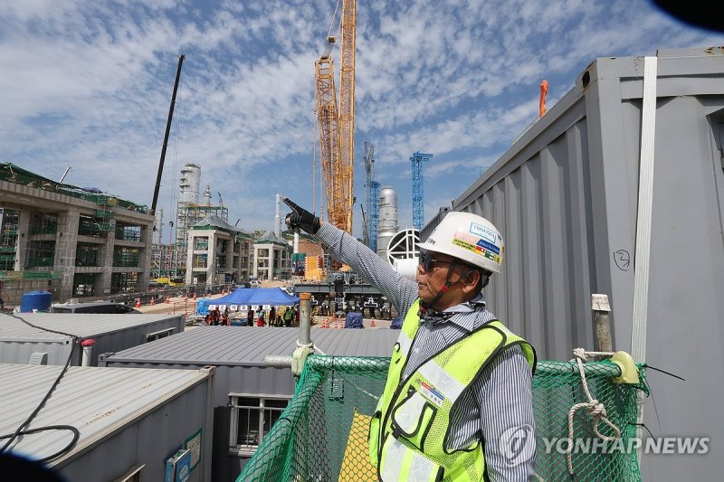 '여기가 국내 최대 석유화학공장 건설 현장' (출처=연합뉴스)