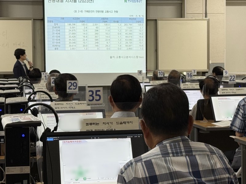 서울 강남구 운전면허시험장에서 고령프리미엄 토토 교통안전교육이 진행되고 있다. ⓒ 뉴스1 김형준 기자
