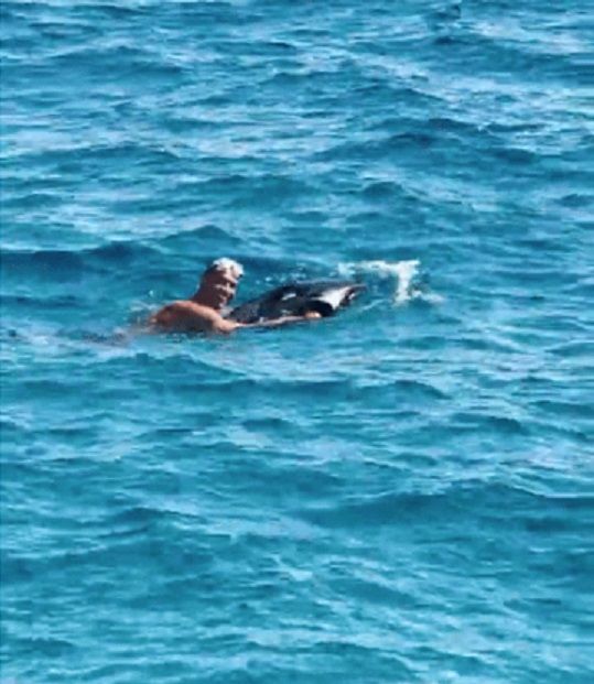 스페인 마요르카에서 포착된 크리스티아누 호날두의 모습. 출처=데일리메일