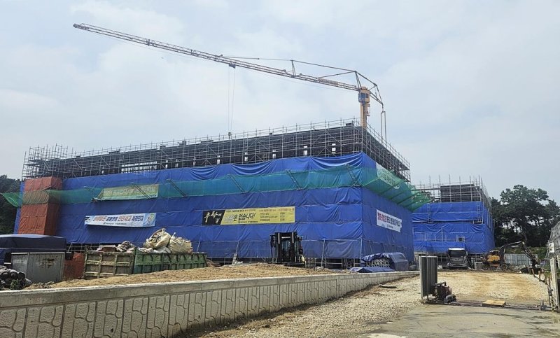 내년 3월 개교 앞두고 공사 중인 경기오산스프트웨어고 (출처=연합뉴스)