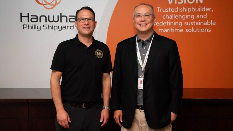 한화 필리조선소, 美 민주당 차기 대권 주자 '조쉬 샤피로'도 방문