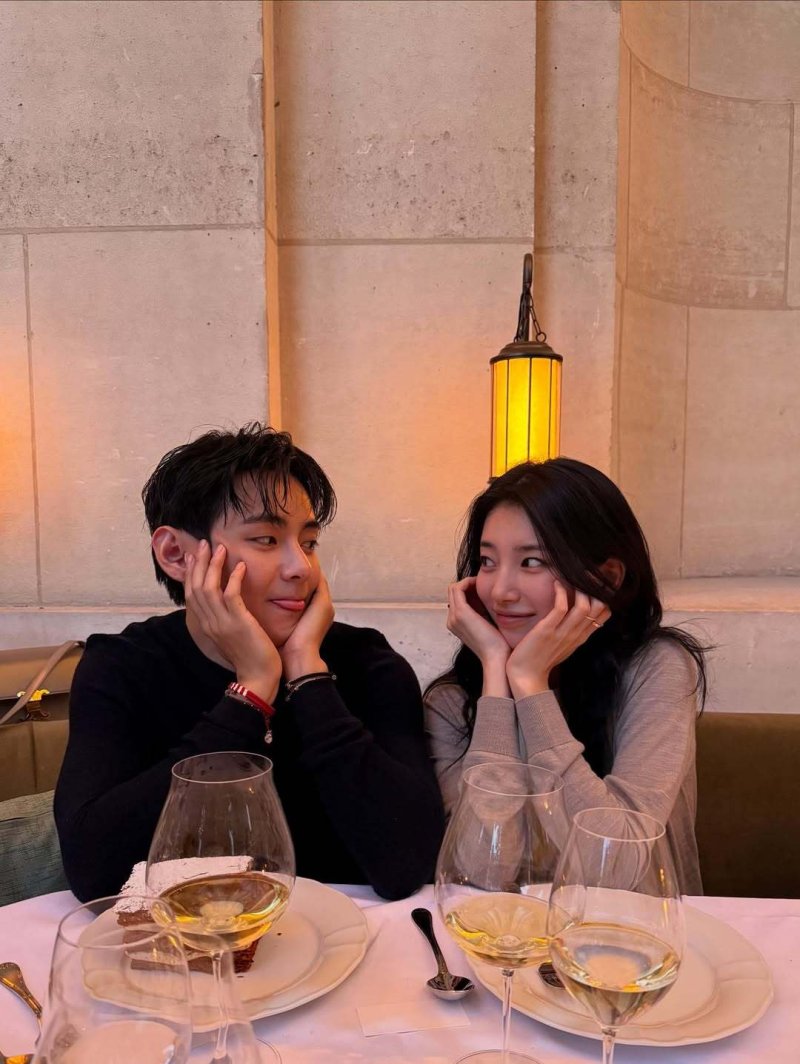 수지·박보검·뷔, 파리에서 뭉친 비주얼들…역대급 조합 [N샷]