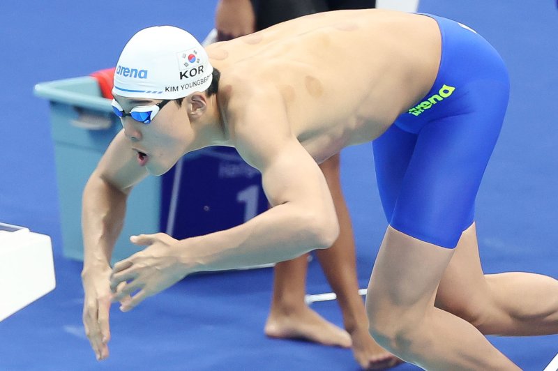 한국 계영 대표팀의 막내 김영범 2023.9.26/뉴스1 ⓒ News1 민경석 기자