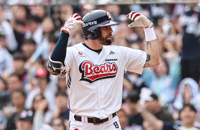 두산 베어스 외국인 타자 제이크 케이브. 2025.4.27/뉴스1 ⓒ News1 김도우 기자