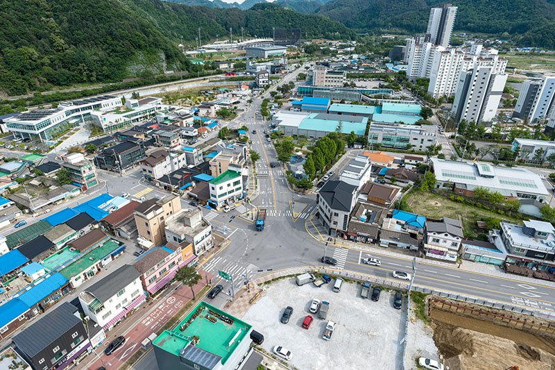 정선읍 봉양오거리 모습.(사진=정선군 제공) *재판매 및 DB 금지