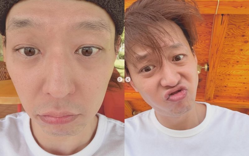 박유천, 무더위에 잔뜩 찌푸린 인상…수척해진 근황