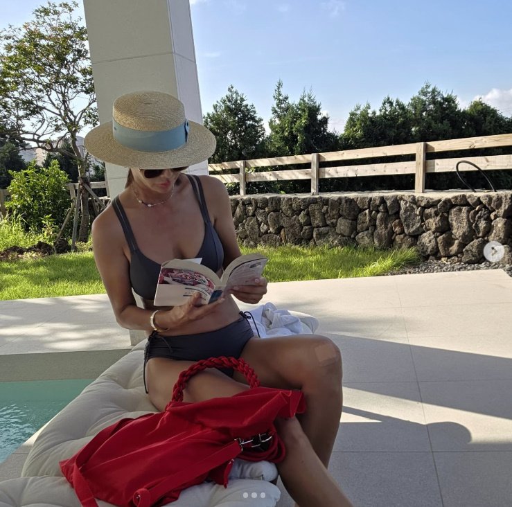 '57세' 박영선, 원조 슈퍼모델의 위엄...과감 비키니 [N샷]