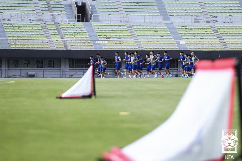 [서울=뉴시스]홍명보호 축구대표팀 훈련. (사진=대한축구협회 제공)