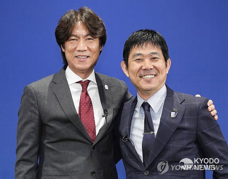 홍명보-모리야스 한일 축구대표팀 감독, 수교 60주년 특별 대담 (출처=연합뉴스)